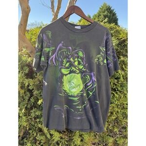 Vintage Taz Looney Tunes Wizard AOP Magic Johnson Tag Single‎ Stitch Size Large